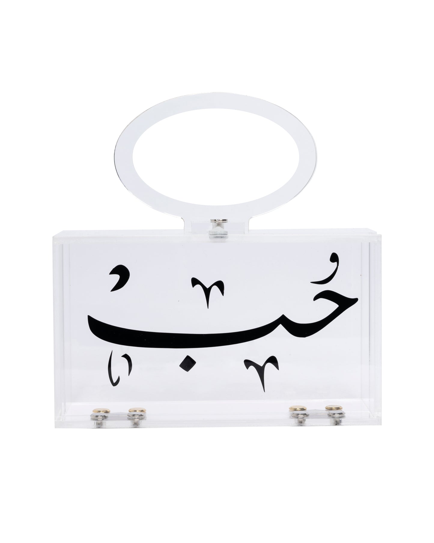 Transparent LOVE Clutch