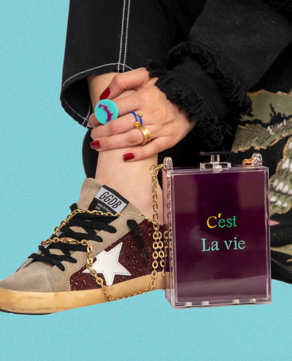 C'est la Vie Perfume clutch